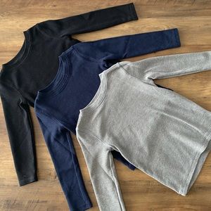 Boys Waffle Knit Long Sleeves